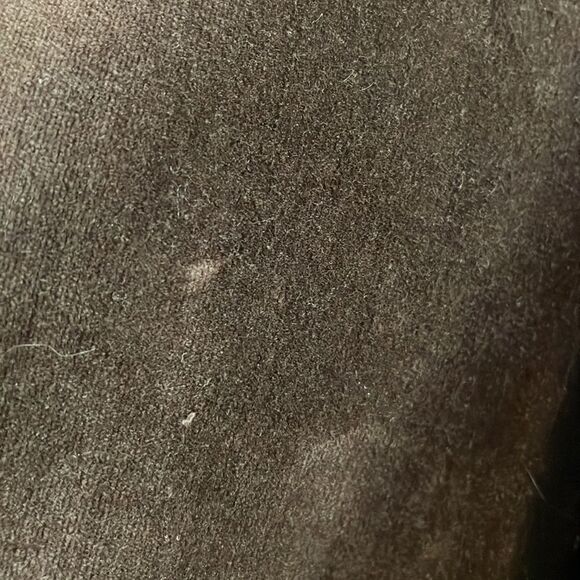 Vtg 80s Paul Shaw brown velvet open front/buttonless jacket - Picture 10 of 11